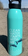 Clean Water Starts With Me water bottle