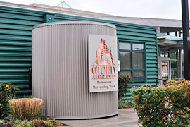 Washougal Columbia Credit Union cistern