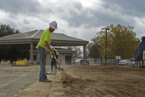 bare ground at construction site