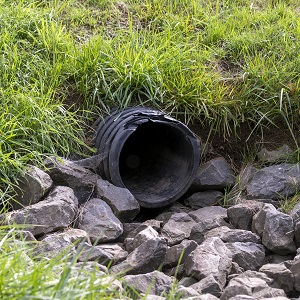 inlet of a stormwater facility