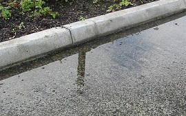 pervisou concrete problem with standing water